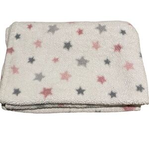 Little Miracles Stars Baby Blanket Lovey Throw White Pink Gray Costco Stroller